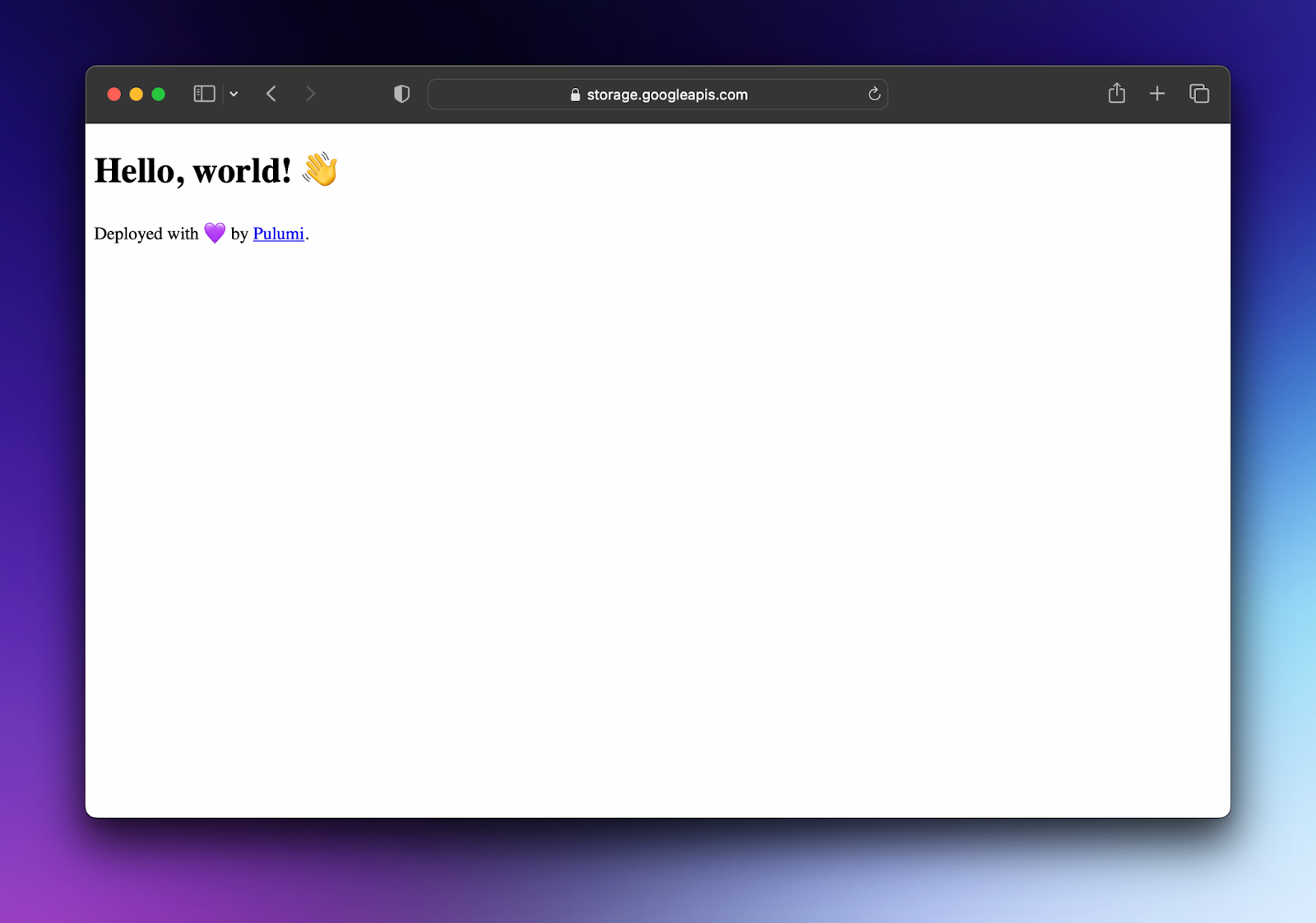 Deployed Website on Google Cloud